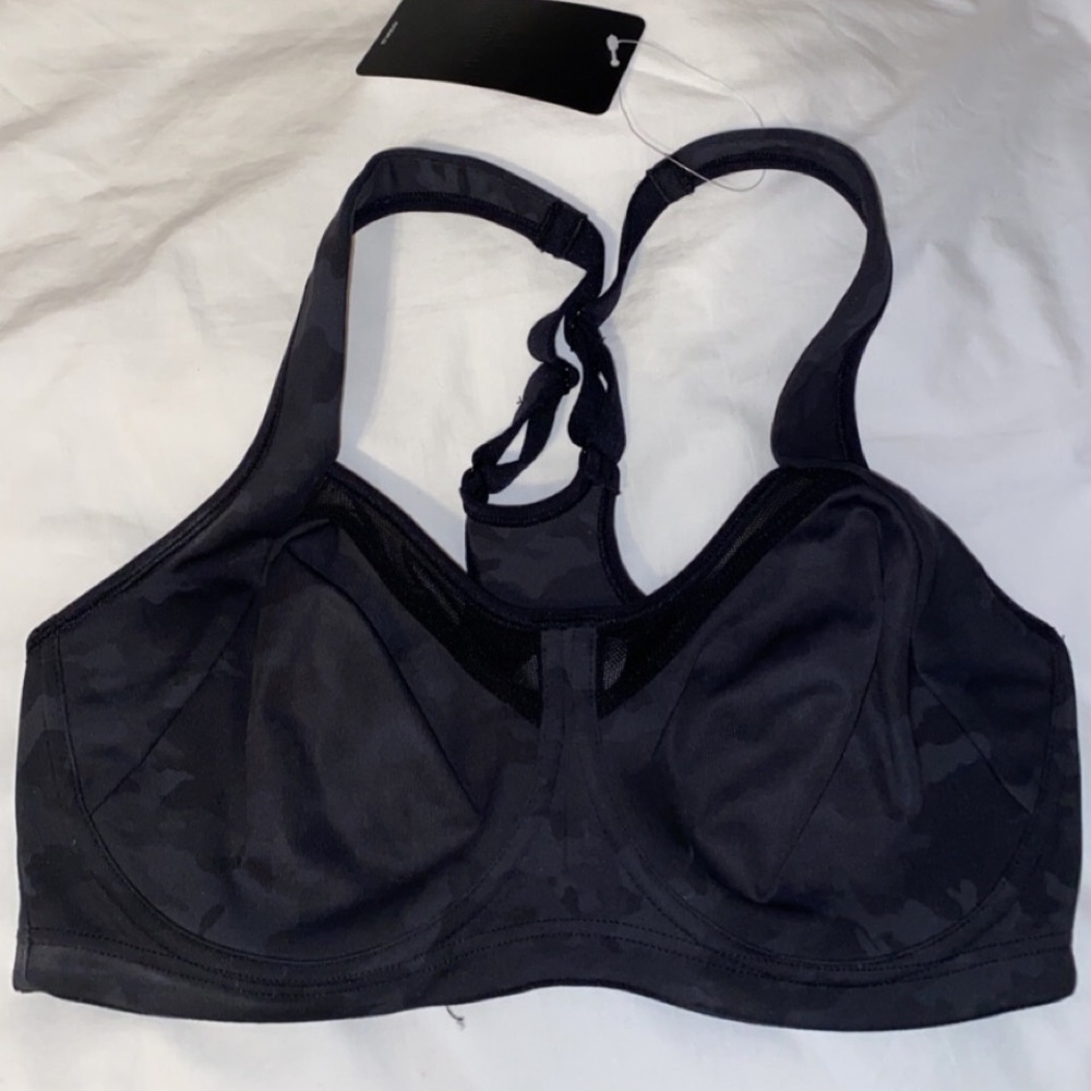 New black camoflage SYROKAN High Impact/Support Underwire Sports Bra 34D